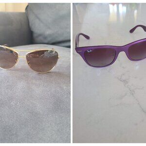 2 Pairs of Ray-ban - aviator and liteforce WAYFARER